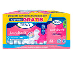  TENA Lady Discret Normal 10 piezas + TENA Toallitas Húmedas 12 piezas