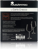 Copas de Vino De Cristal | 2 Unidades | Altura: 22 Cm | Capacidad 55 Cl | Colección MasterPRO