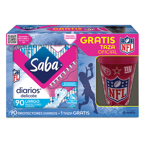 Saba Diarios Tradicional Largos + Taza NFL