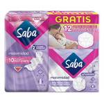 Saba Toallas Maternidad 10s + Protectores maternidad 12s