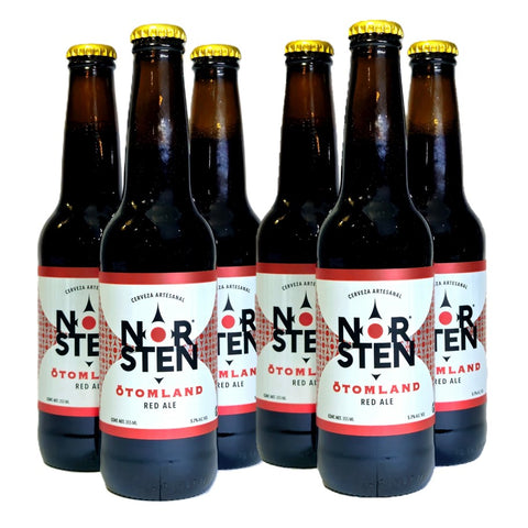 Cerveza Artesanal Norsten Red Ale 6 botellas de 355ml c/u