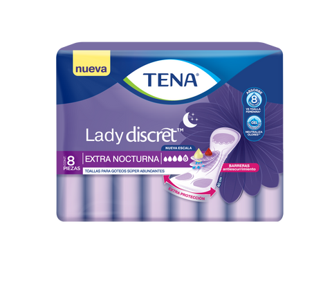 Tena Extra Nocturna Lady Discret 8X8