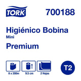 Tork Higiénico en Bobina Premium HD 200 mts