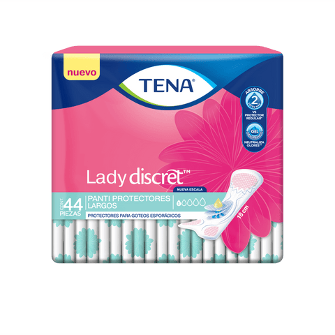 TENA Lady Discret Panti Potectores Largos 44 piezas