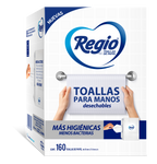 Regio Toallas Desechables Para Manos 160 Hojas