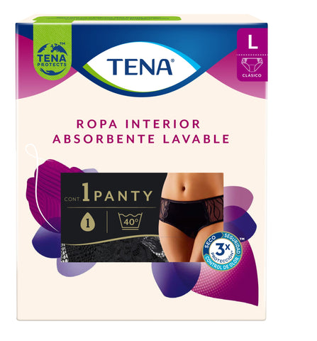 TENA RI Reusable Clásico Negro G 10x1s