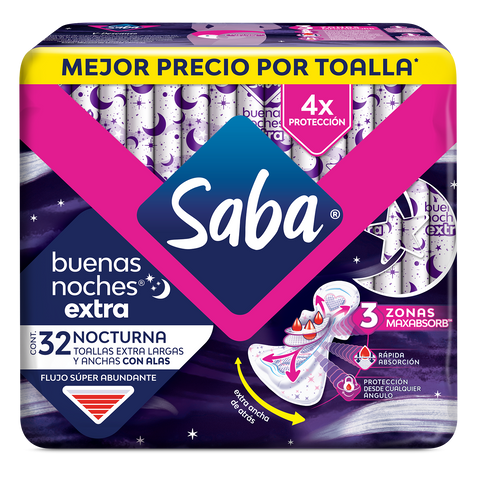 SABA Buenas Noches Extra con alas 32s