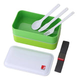 Bergner Lonchera Hermética C/ Cubiertos 2 Pisos Walking Bg