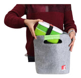 Bergner Lonchera Hermética 2 Pisos C/cubiertos & Bolsa Bg