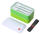 Bergner Lonchera Hermética C/ Cubiertos 2 Pisos Walking Bg