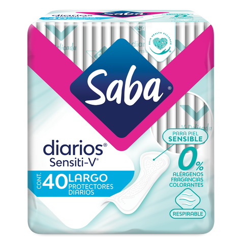 Saba Ultra Sensiti-V Diarios 40s Largo