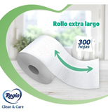 Papel Higiénico Regio Clean & Care 8 Rollos 300 Hojas Dobles