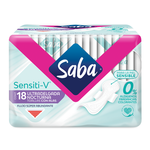 Saba Ultra Sensiti-V Nocturna 18s