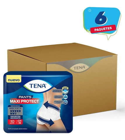 TENA Pants Maxi Protect Ch/Med 6x10s