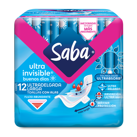 SABA Ultra Invisible Larga con alas 12s