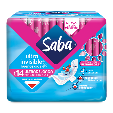 SABA Ultra Invisible con alas 14s